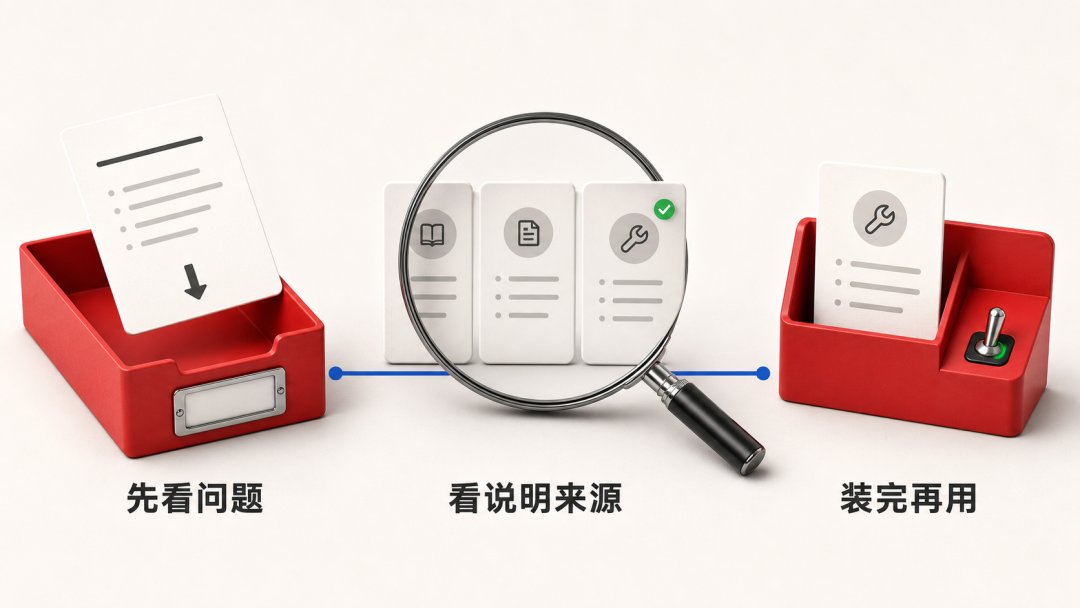 新手选择和安装 Skill：先看问题，看说明来源，装完再用